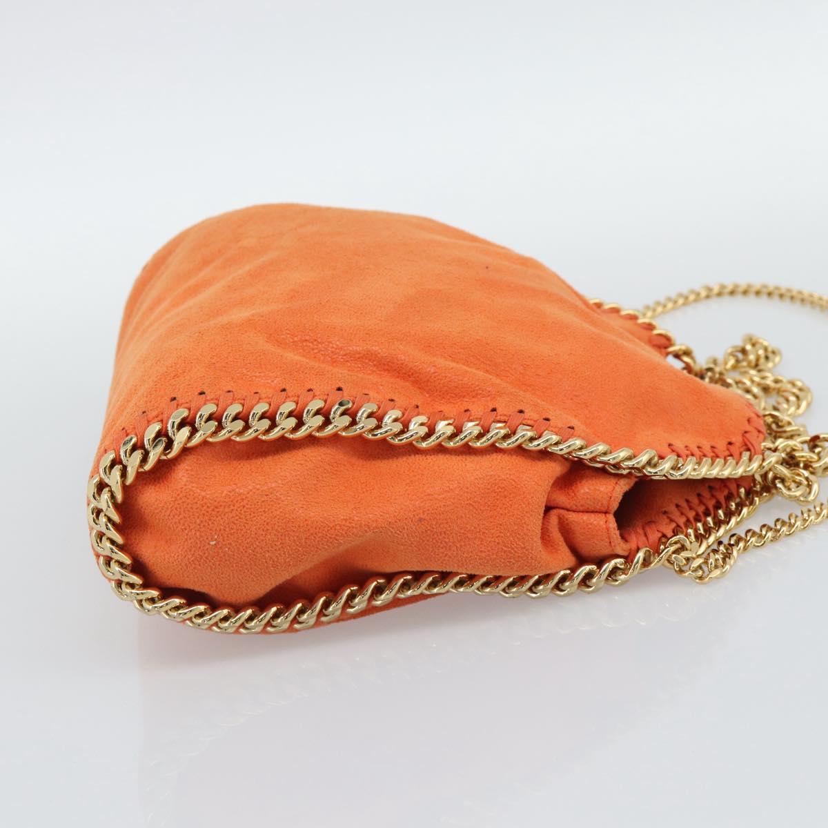 Stella MacCartney Chain Farabella Mini Bag polyester 2way Orange Auth 192069V