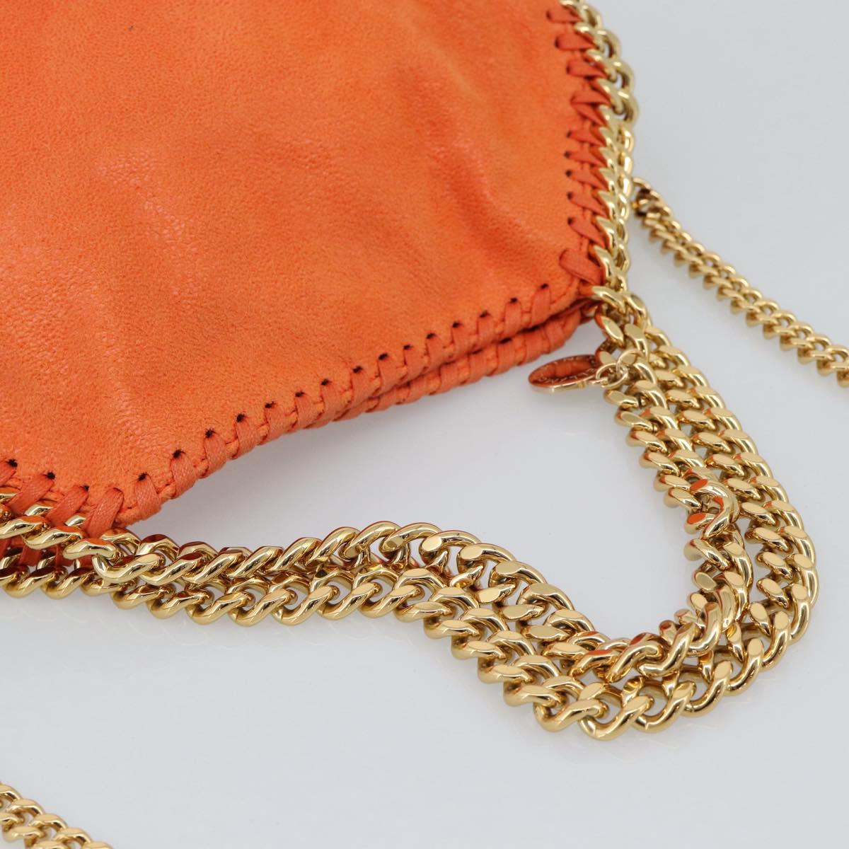 Stella MacCartney Chain Farabella Mini Bag polyester 2way Orange Auth 192069V