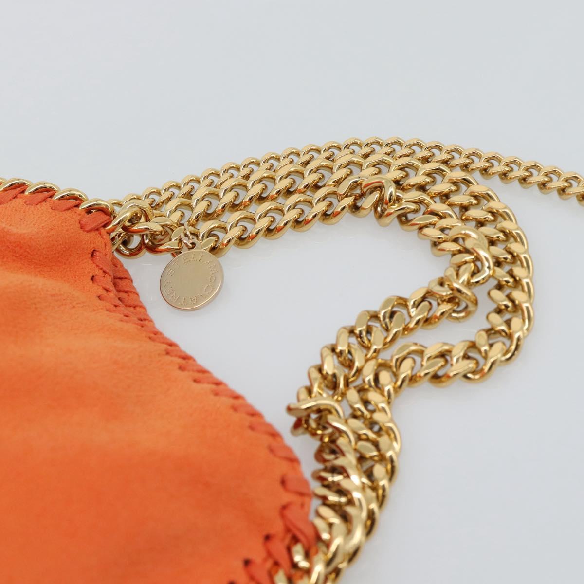 Stella MacCartney Chain Farabella Mini Bag polyester 2way Orange Auth 192069V
