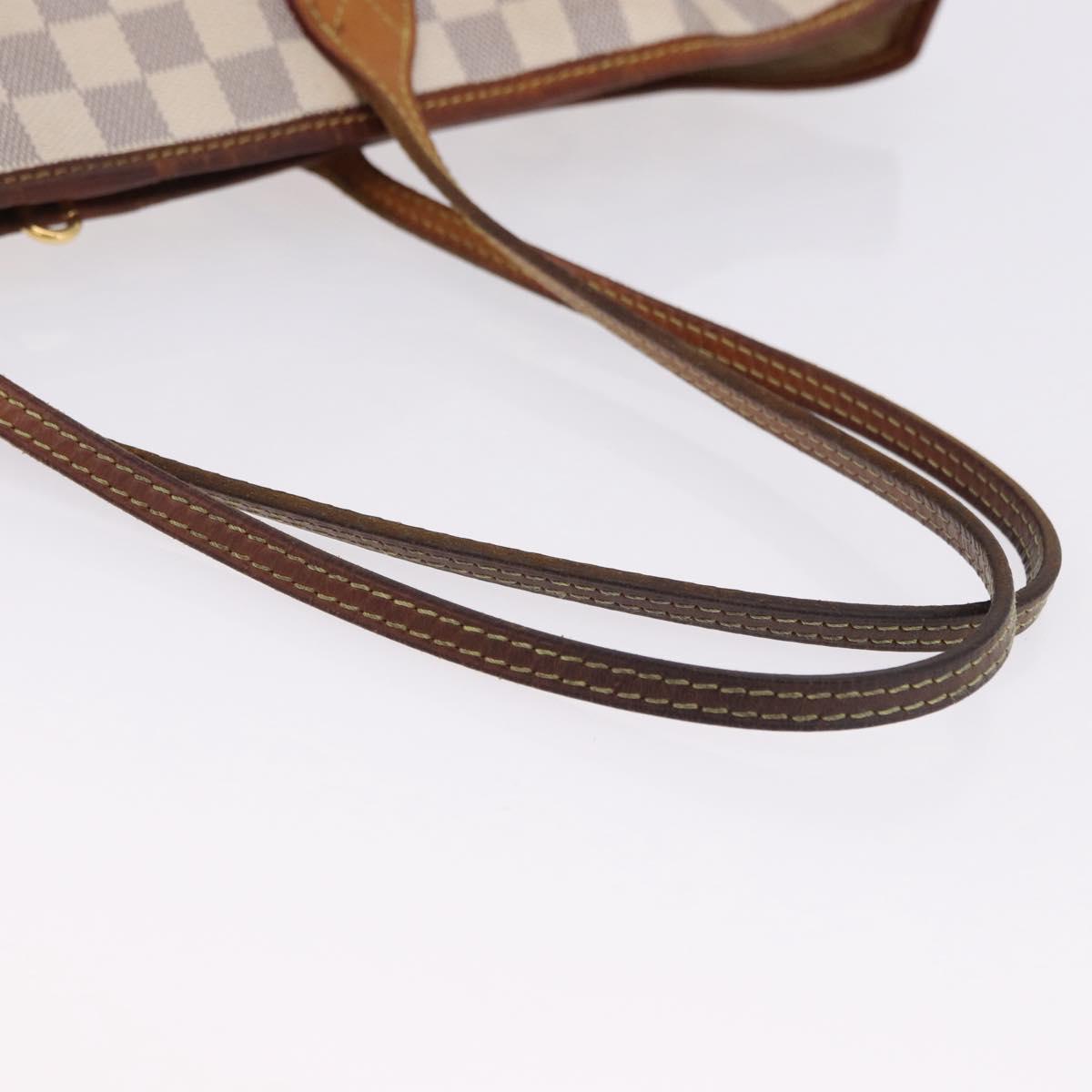 LOUIS VUITTON Damier Azur Neverfull GM Tote Bag N41360 LV Auth 192070