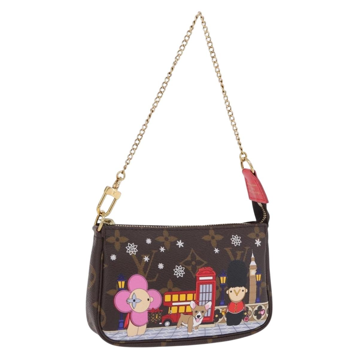 LOUIS VUITTON Vivienne Mini Pochette Accessoires Pouch M80863 LV Auth 192076M