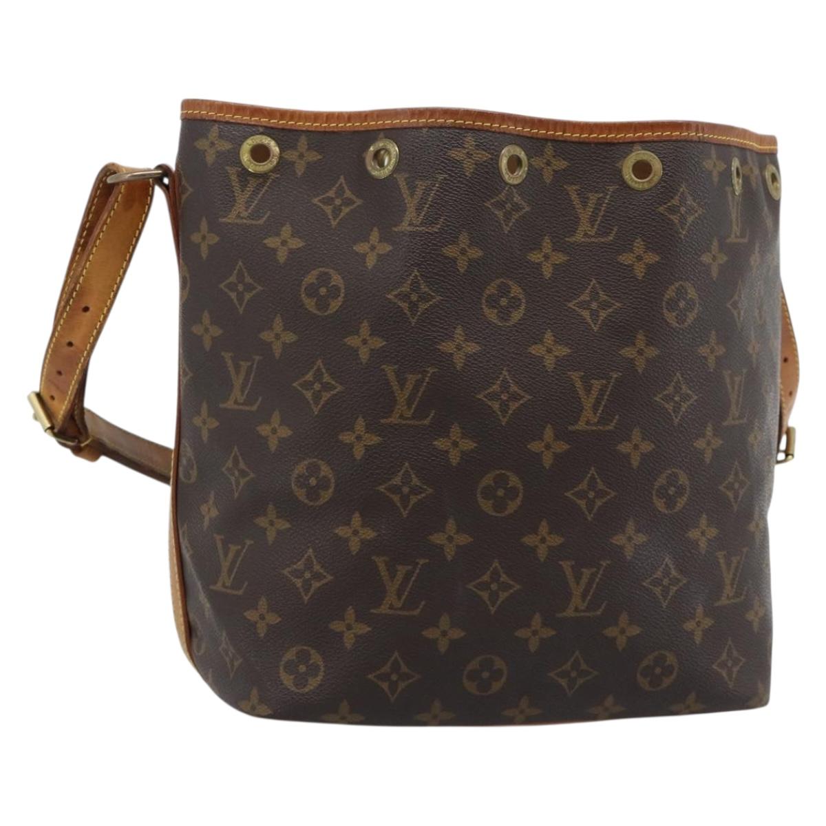 LOUIS VUITTON Monogram Petit Noe Shoulder Bag M42226 LV Auth 192085A