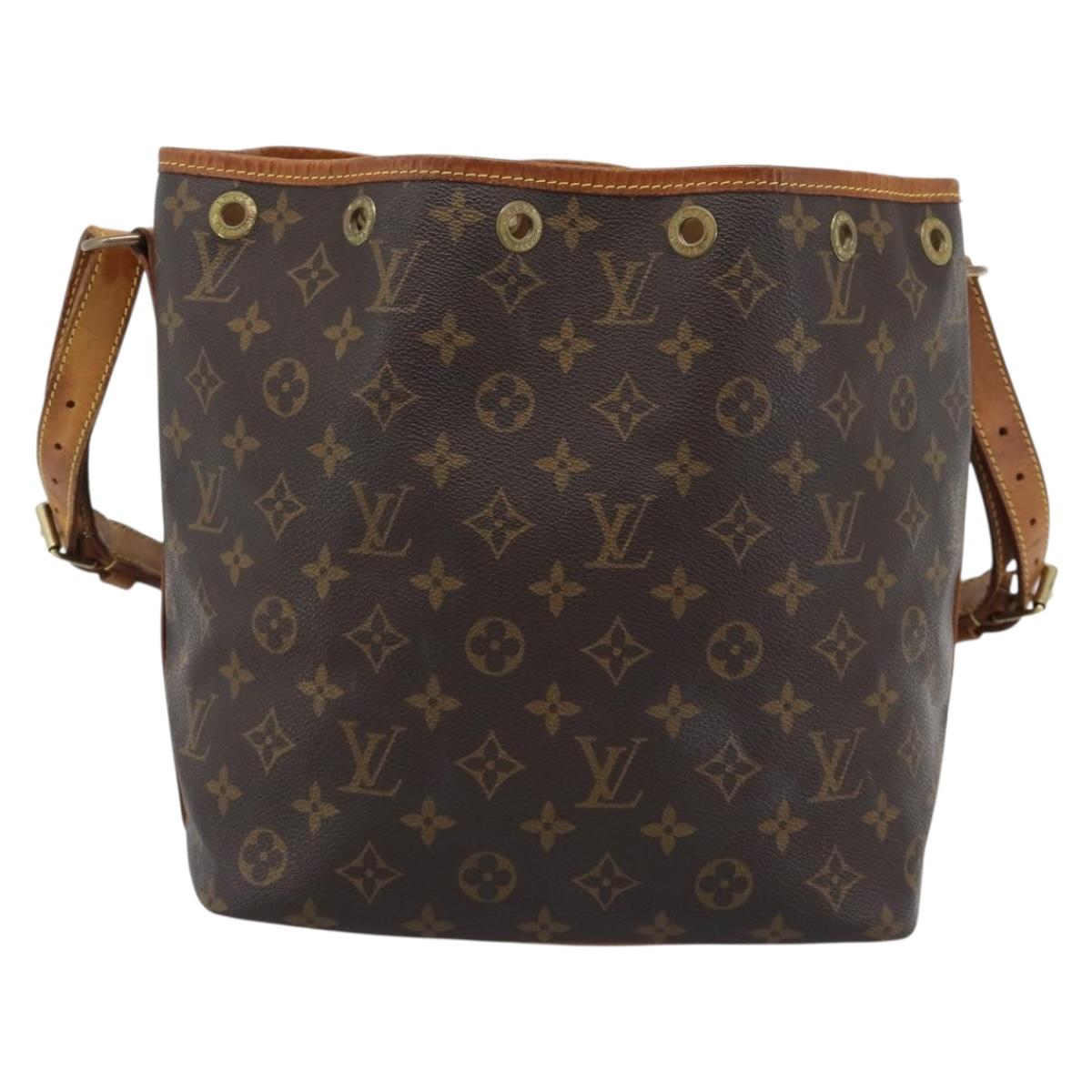LOUIS VUITTON Monogram Petit Noe Shoulder Bag M42226 LV Auth 192085A