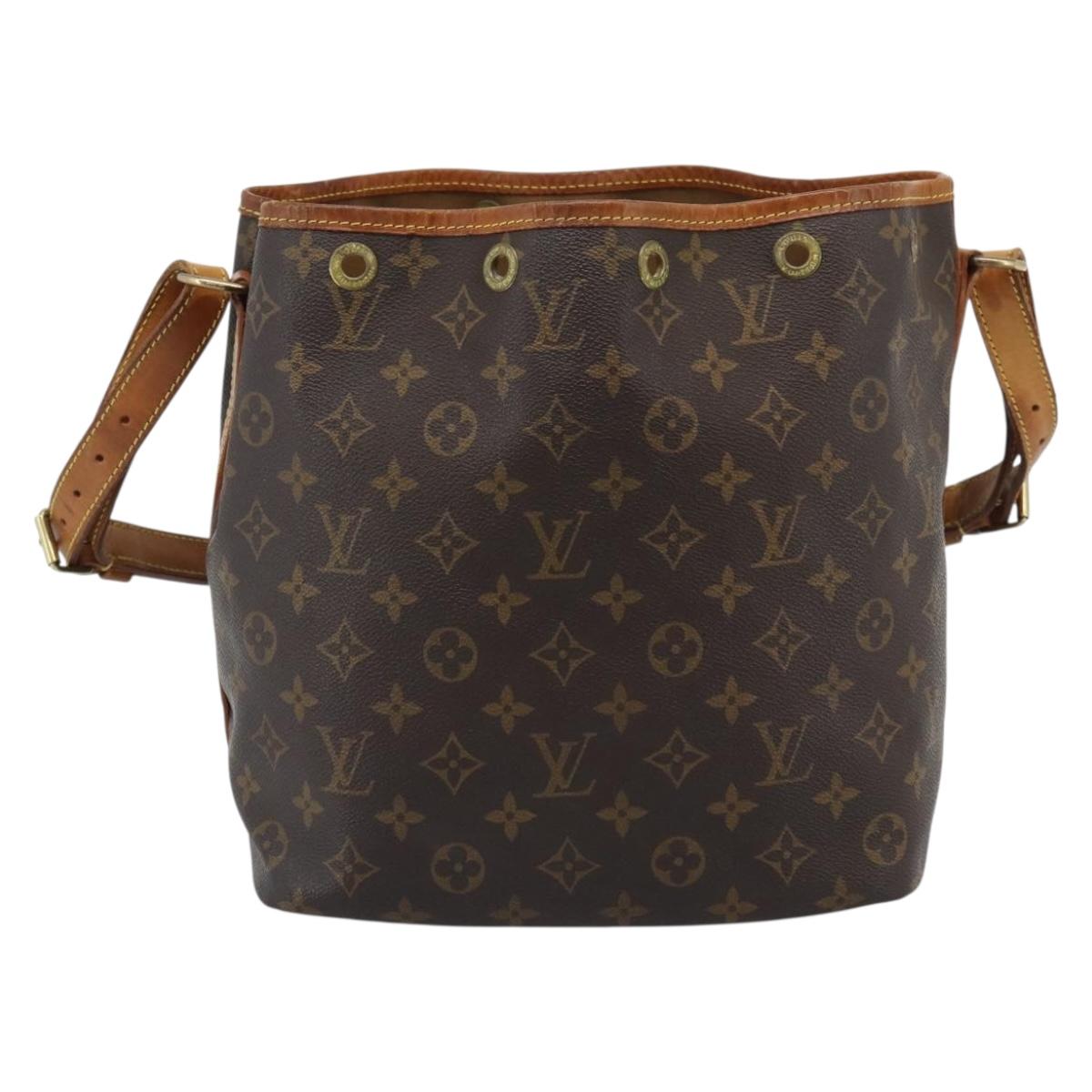 LOUIS VUITTON Monogram Petit Noe Shoulder Bag M42226 LV Auth 192085A