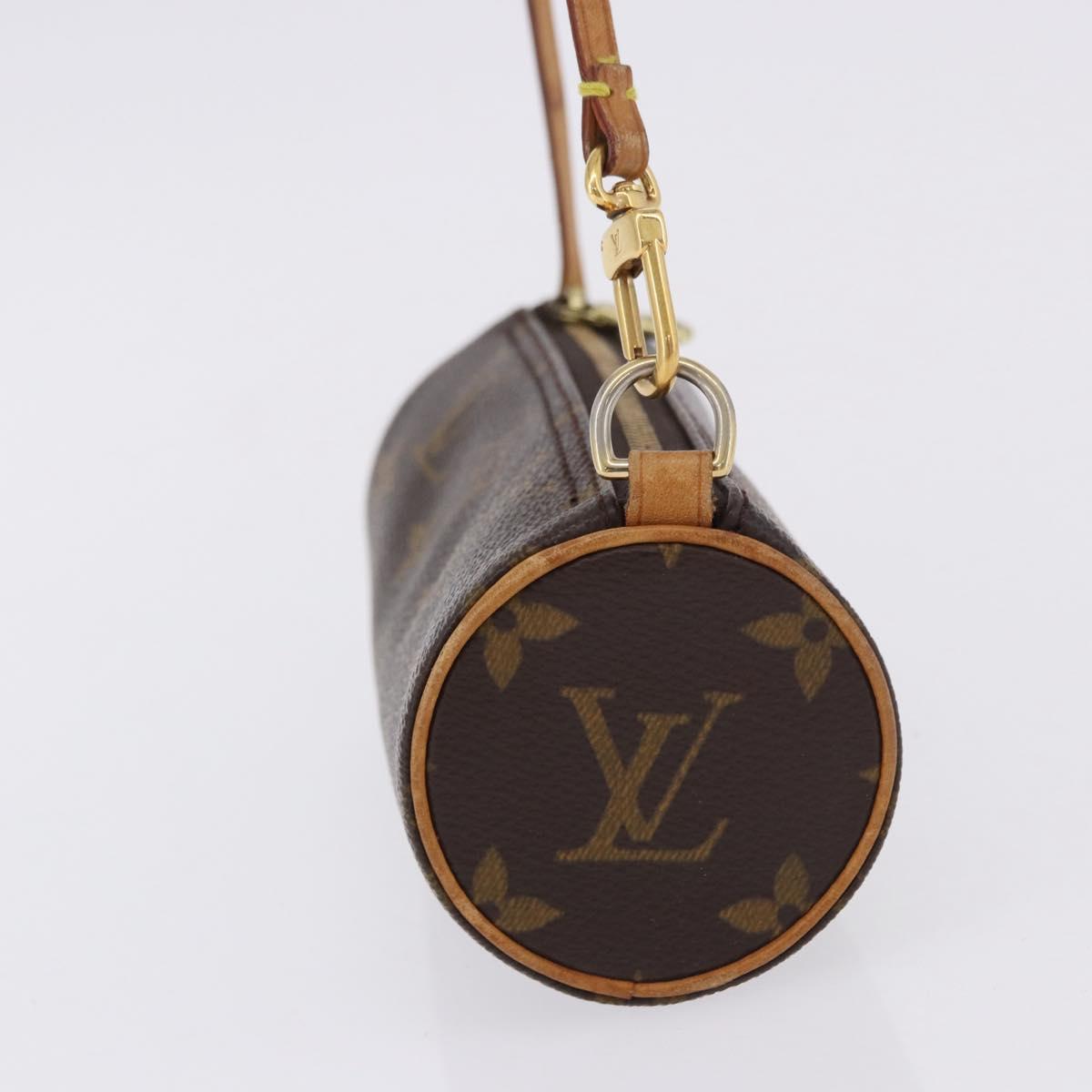 LOUIS VUITTON Monogram Papillon Pouch LV Auth 192088