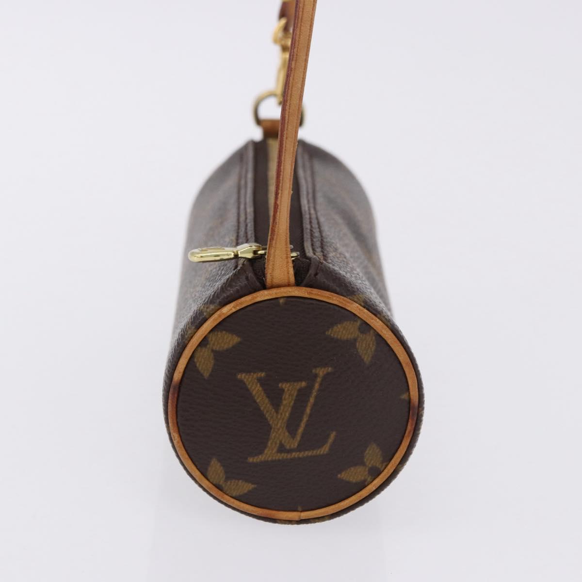 LOUIS VUITTON Monogram Papillon Pouch LV Auth 192088