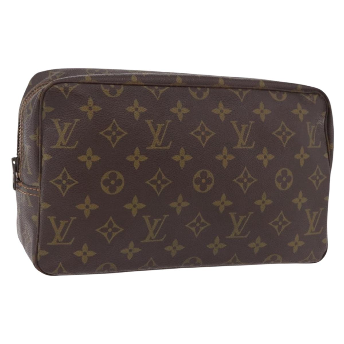 LOUIS VUITTON Monogram Trousse Toilette 28 Clutch Bag M47522 LV Auth 192092