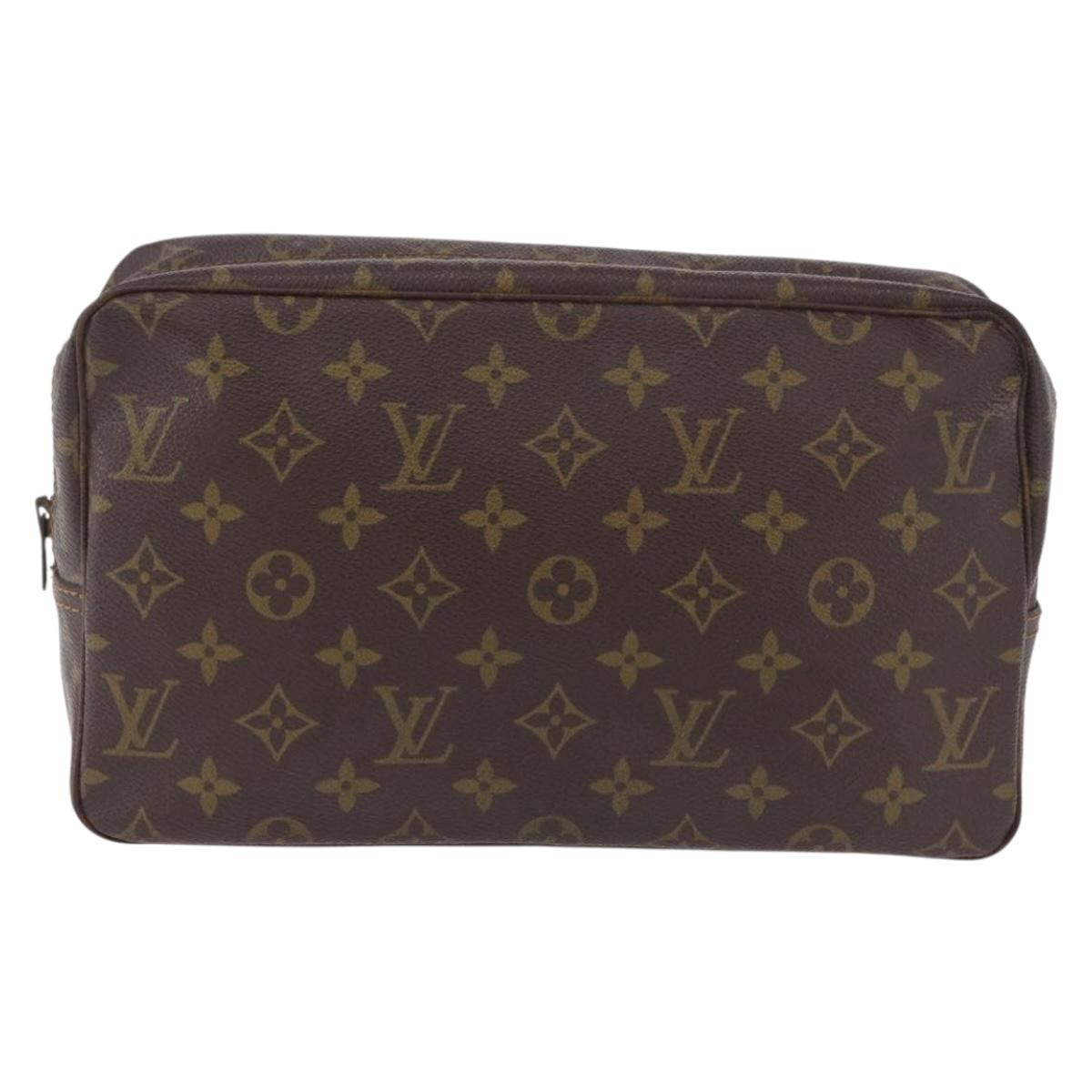 LOUIS VUITTON Monogram Trousse Toilette 28 Clutch Bag M47522 LV Auth 192092