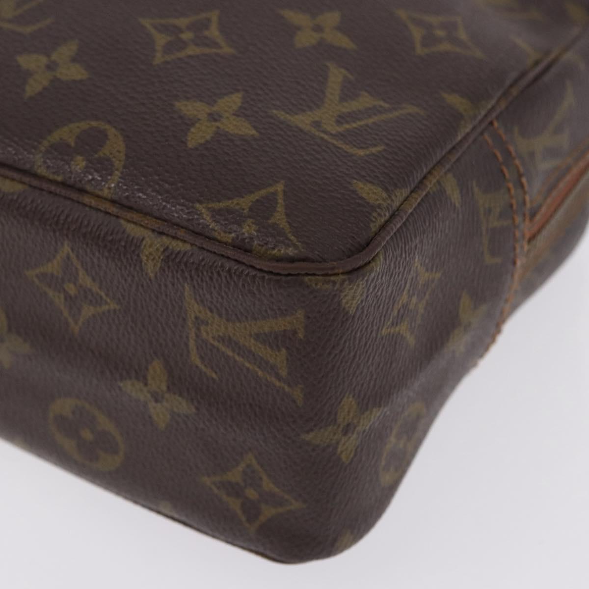 LOUIS VUITTON Monogram Trousse Toilette 28 Clutch Bag M47522 LV Auth 192092