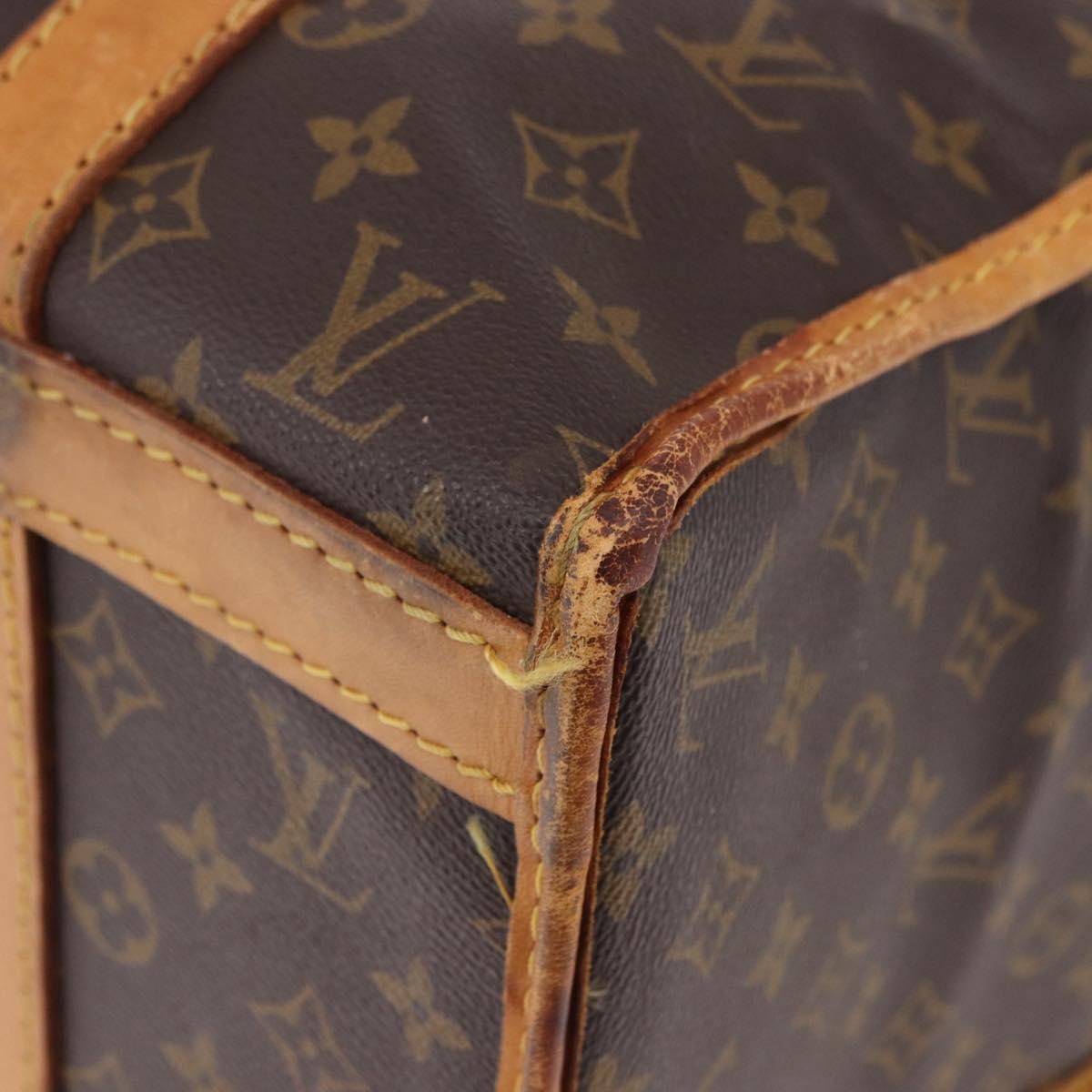LOUIS VUITTON Monogram Sac Chasseur 40 Pet Carry M41924 LV Auth 192094