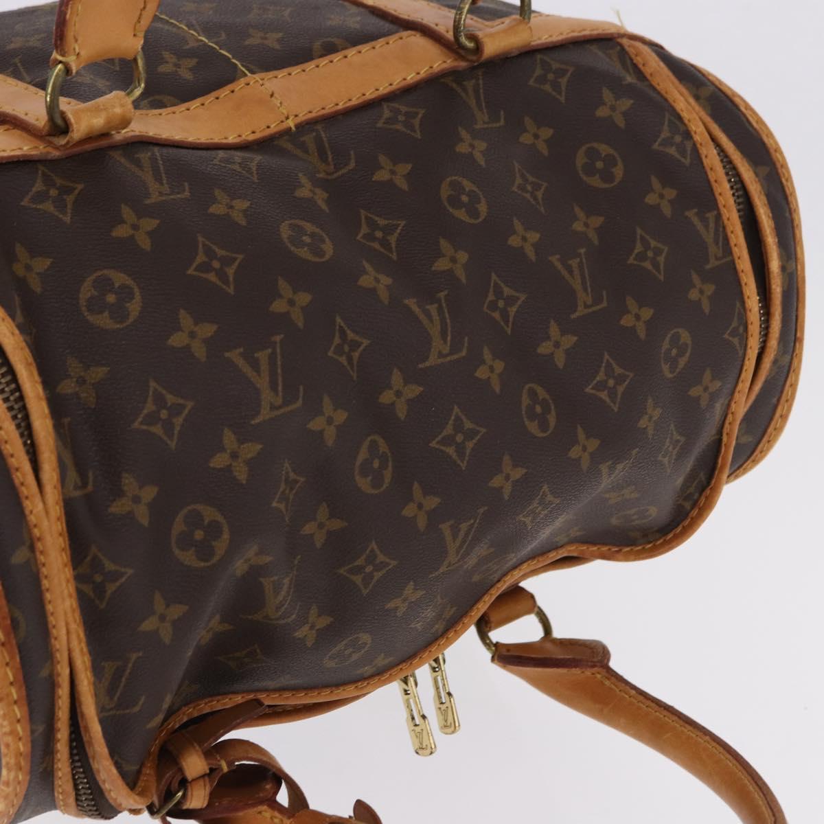 LOUIS VUITTON Monogram Sac Chasseur 40 Pet Carry M41924 LV Auth 192094
