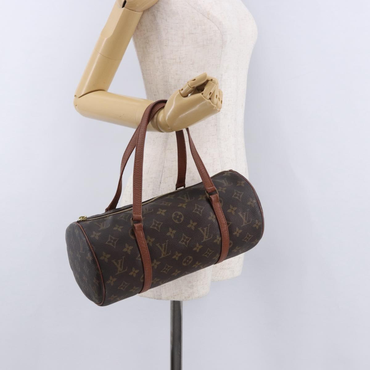 LOUIS VUITTON Monogram Papillon 30 Hand Bag M51365 LV Auth 192096