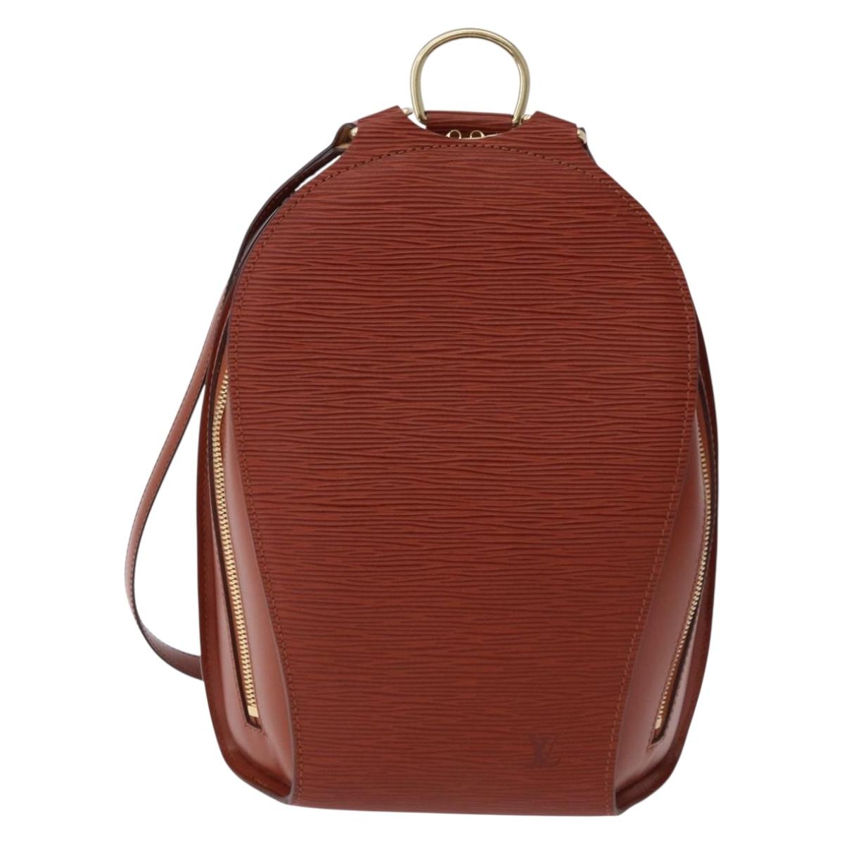 LOUIS VUITTON Epi Mabillon Backpack Brown M52233 LV Auth 192098A