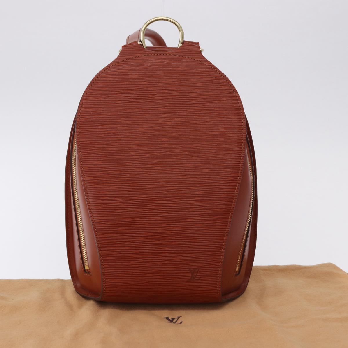 LOUIS VUITTON Epi Mabillon Backpack Brown M52233 LV Auth 192098A