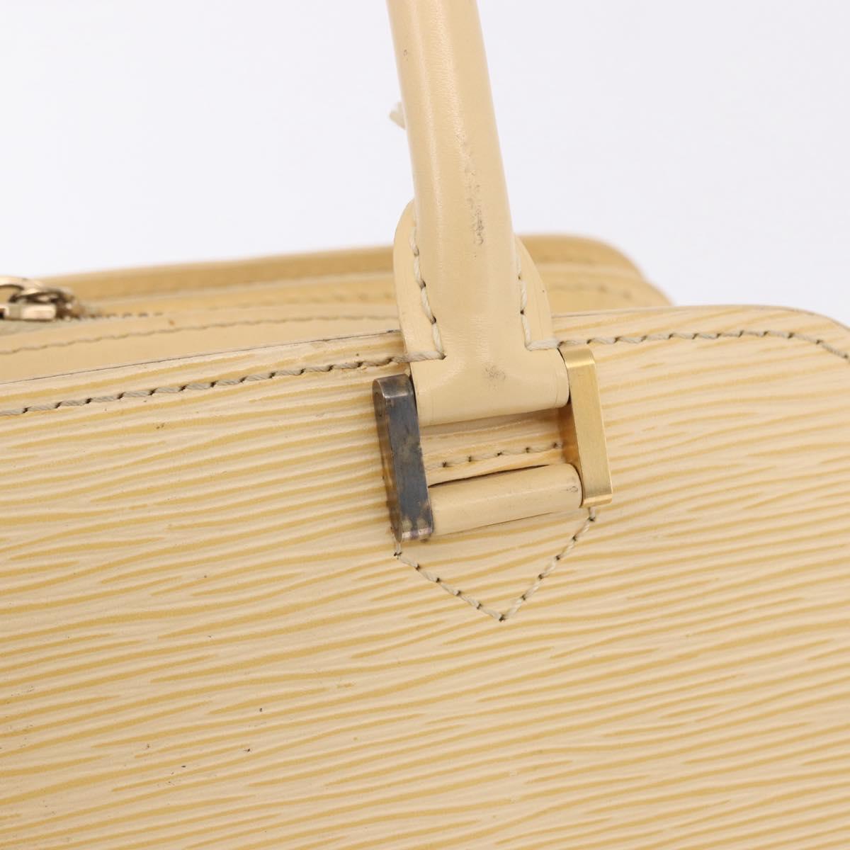 LOUIS VUITTON Epi Pont Neuf Hand Bag Vanilla Cream M5205A LV Auth 192099