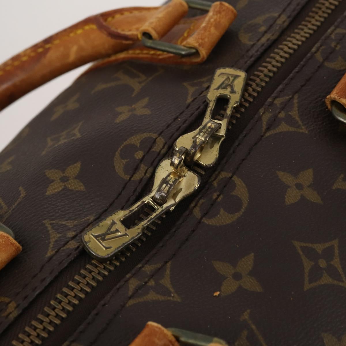 LOUIS VUITTON Monogram Keepall Bandouliere 50 Boston Bag M41416 LV Auth 192106