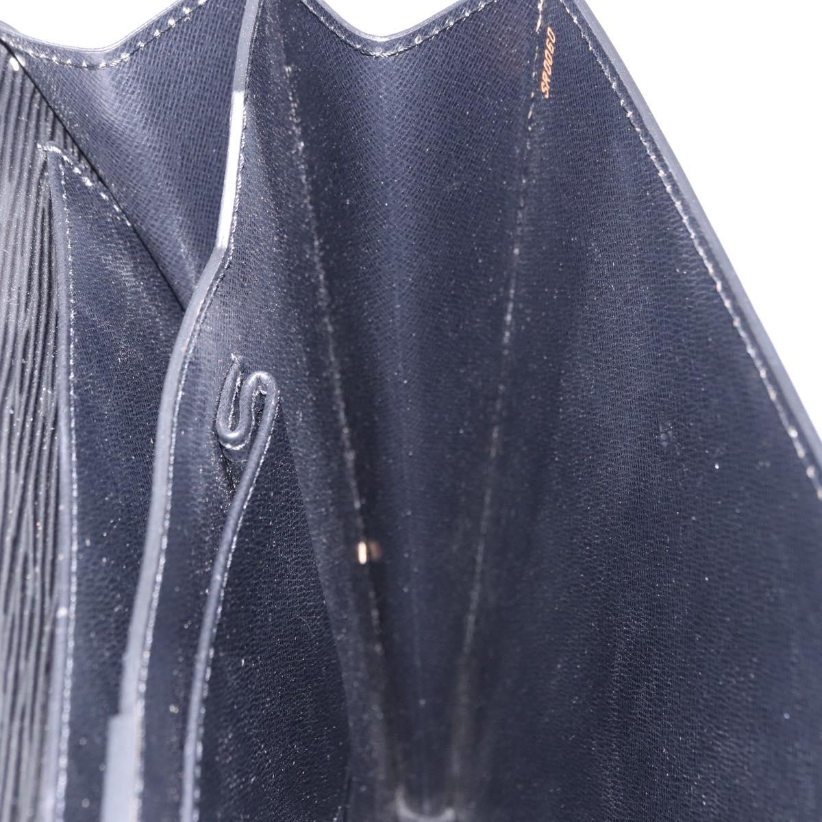 LOUIS VUITTON Epi ServietteConseiller Business Bag Black M54422 LV Auth 192108A