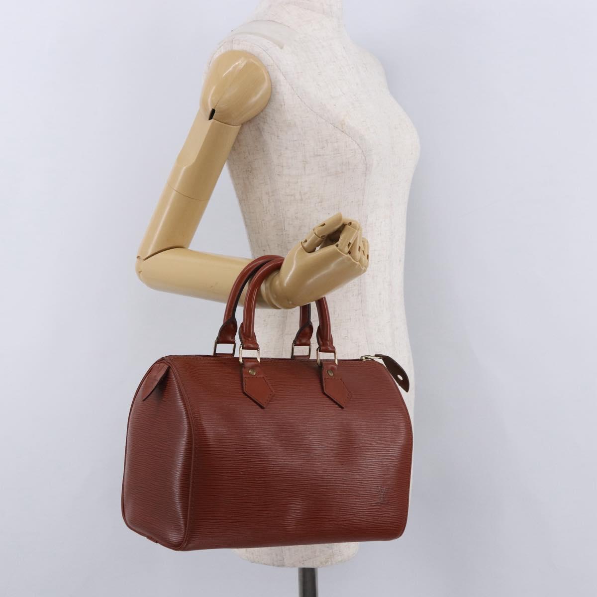 LOUIS VUITTON Epi Speedy 25 Hand Bag Brown M43013 LV Auth 192111A