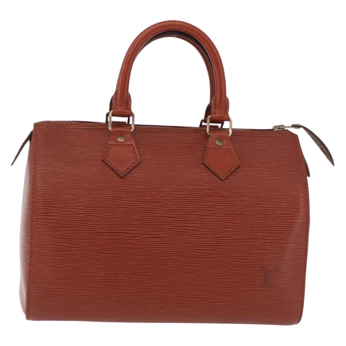 LOUIS VUITTON Epi Speedy 25 Hand Bag Brown M43013 LV Auth 192111A
