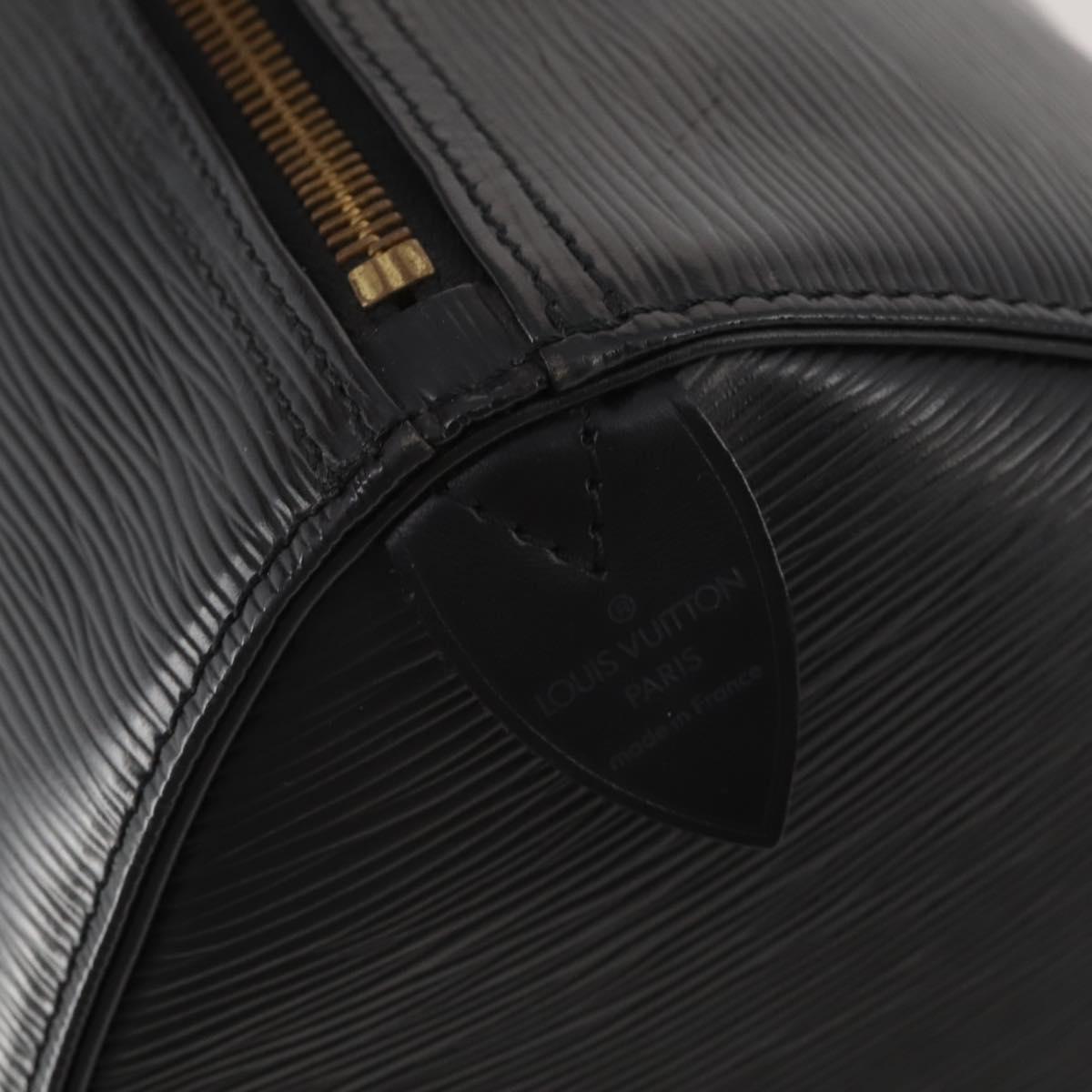 LOUIS VUITTON Epi Keepall 45 Boston Bag Black M42972 LV Auth 192112V
