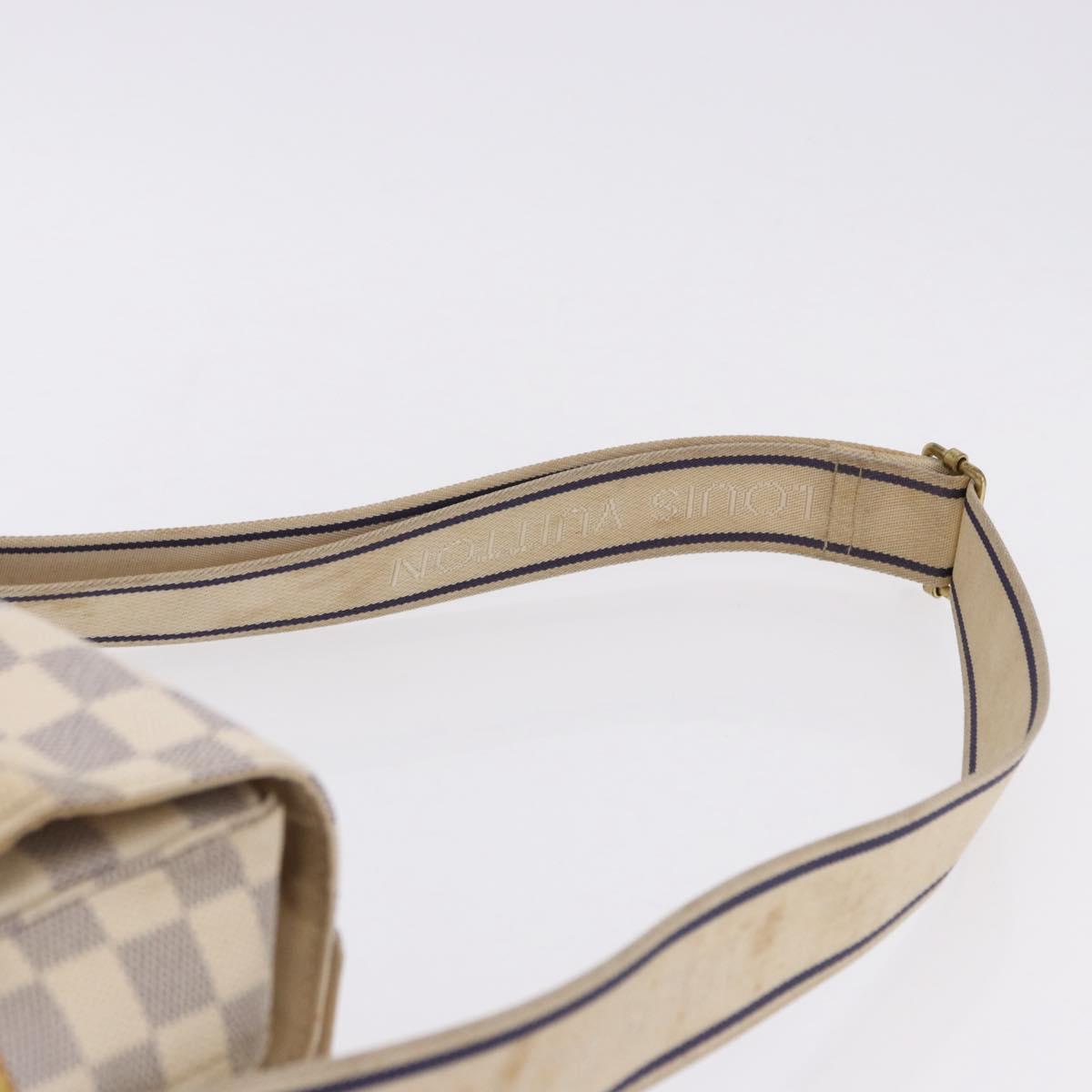 LOUIS VUITTON Damier Azur Naviglio Shoulder Bag N51189 LV Auth 192113