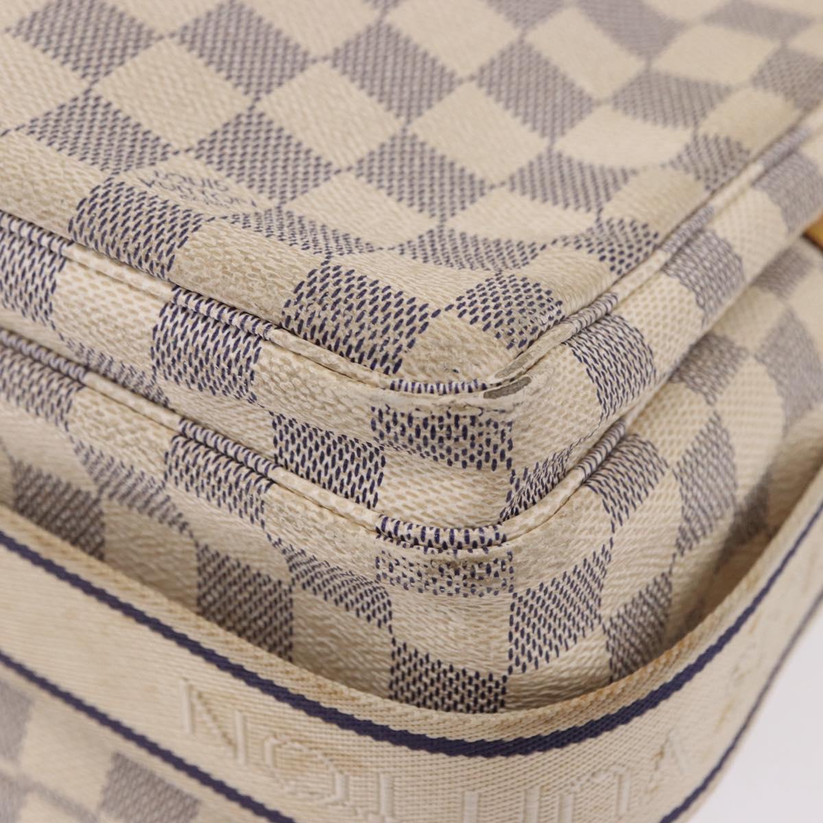 LOUIS VUITTON Damier Azur Naviglio Shoulder Bag N51189 LV Auth 192113
