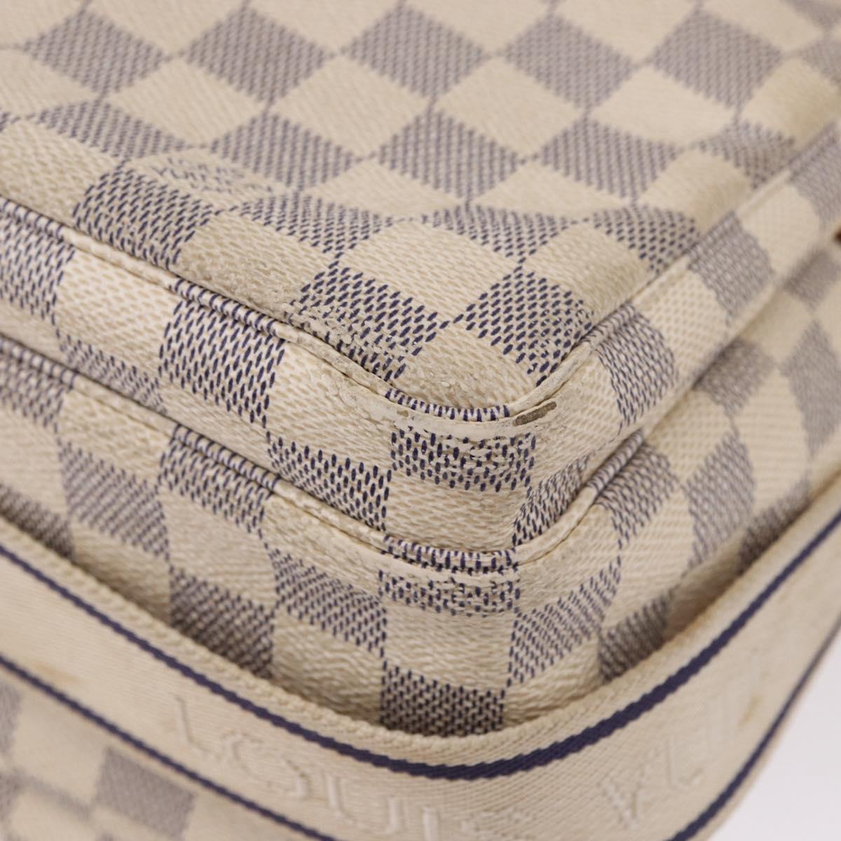 LOUIS VUITTON Damier Azur Naviglio Shoulder Bag N51189 LV Auth 192113