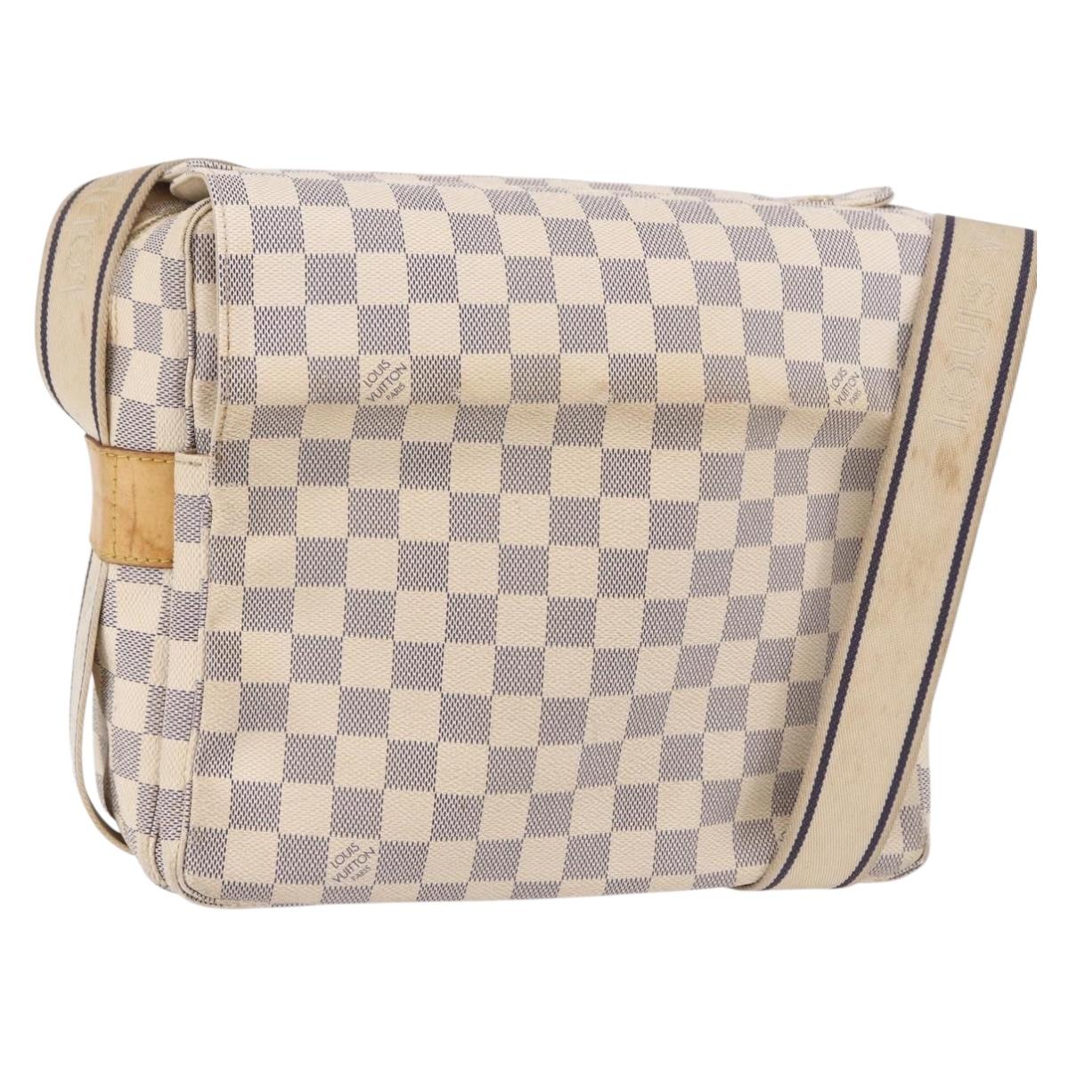 LOUIS VUITTON Damier Azur Naviglio Shoulder Bag N51189 LV Auth 192113