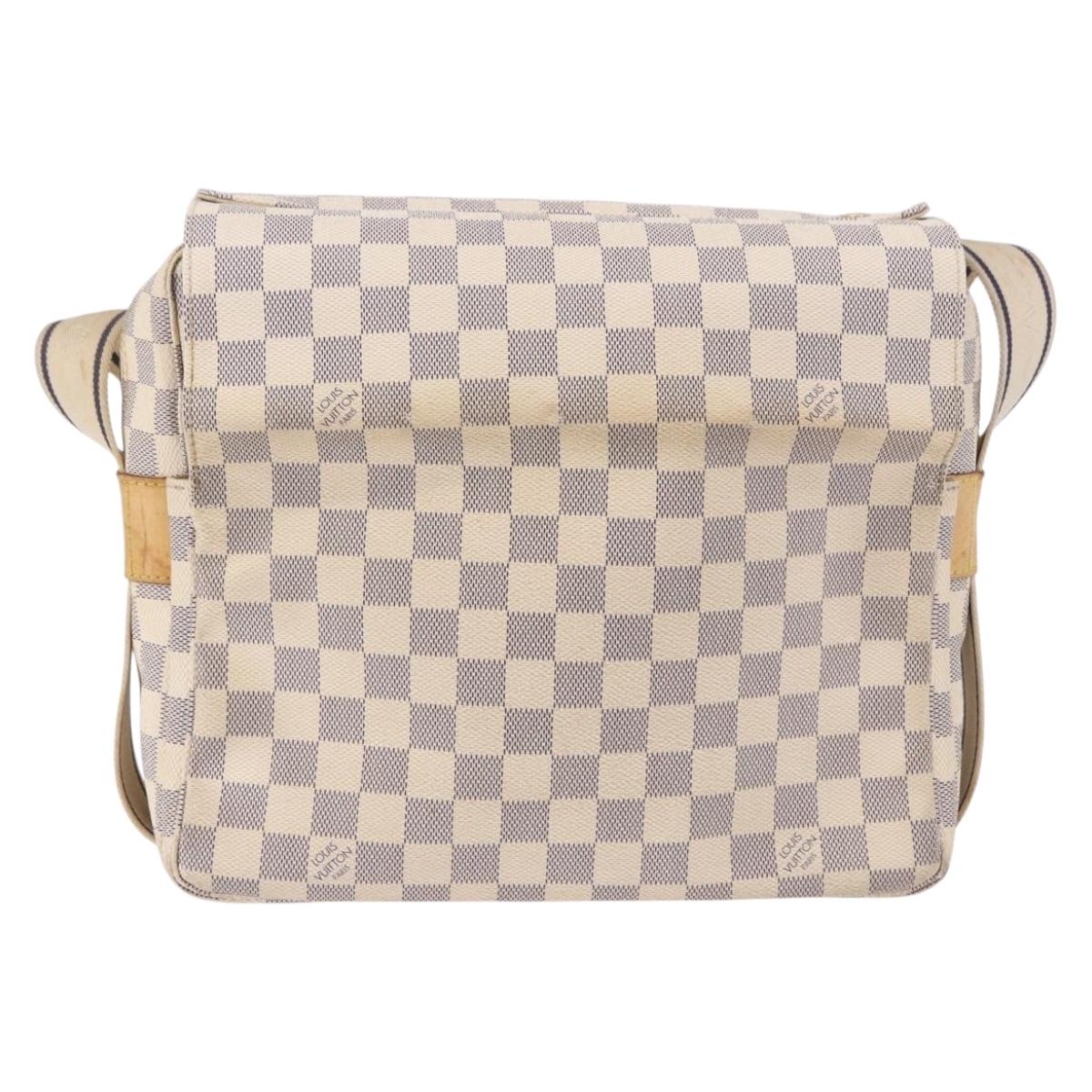 LOUIS VUITTON Damier Azur Naviglio Shoulder Bag N51189 LV Auth 192113
