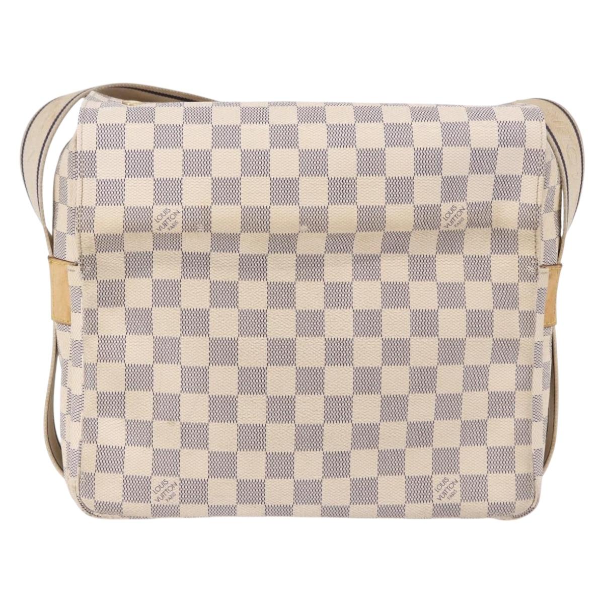 LOUIS VUITTON Damier Azur Naviglio Shoulder Bag N51189 LV Auth 192113