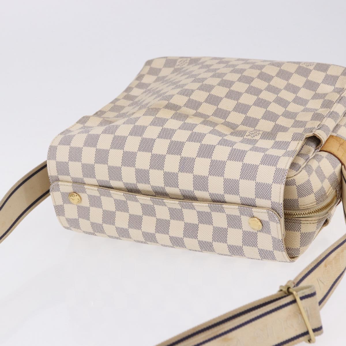 LOUIS VUITTON Damier Azur Naviglio Shoulder Bag N51189 LV Auth 192113