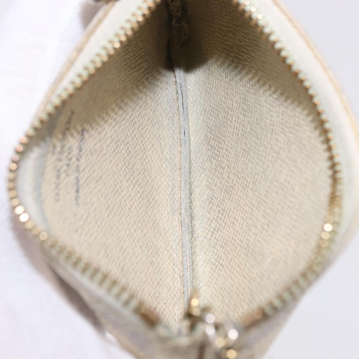 LOUIS VUITTON Damier Azur Pochette Cles Coin Purse N62659 LV Auth 192118