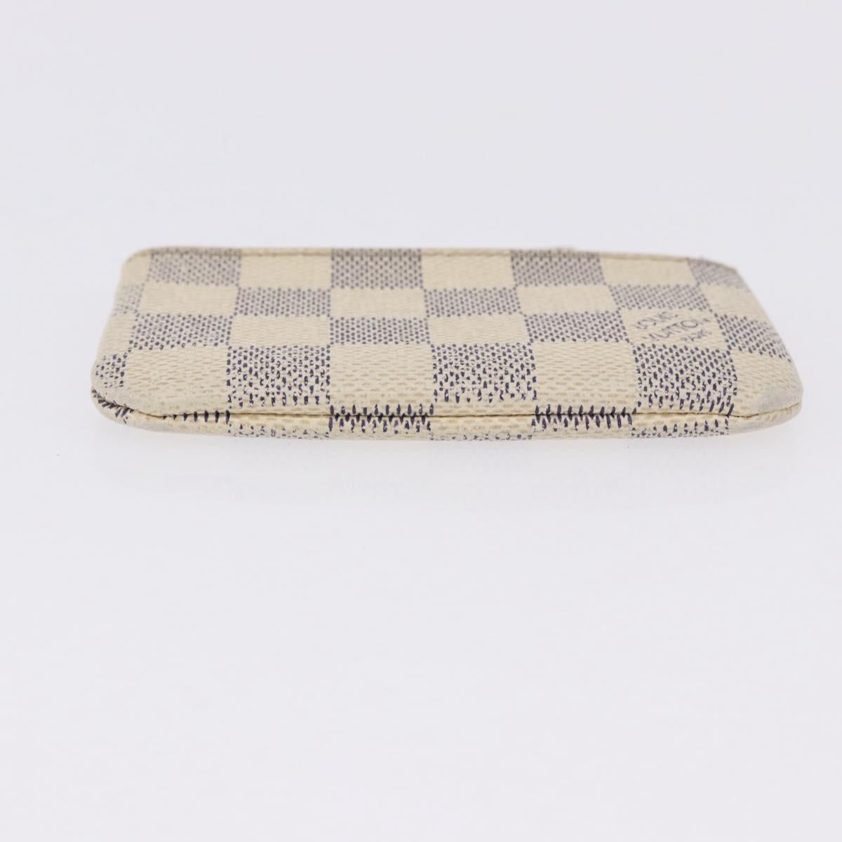 LOUIS VUITTON Damier Azur Pochette Cles Coin Purse N62659 LV Auth 192118