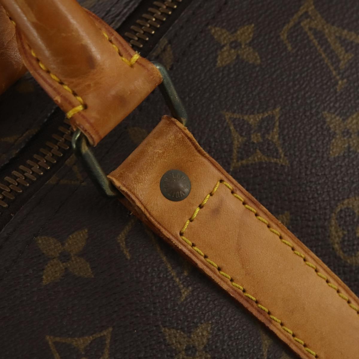 LOUIS VUITTON Monogram Keepall 55 Boston Bag M41424 LV Auth 192119
