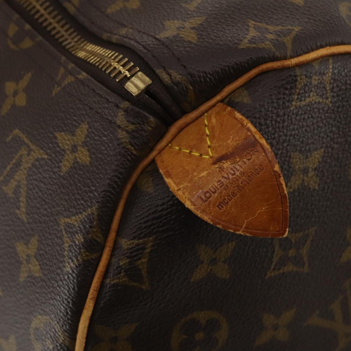 LOUIS VUITTON Monogram Keepall 55 Boston Bag M41424 LV Auth 192119