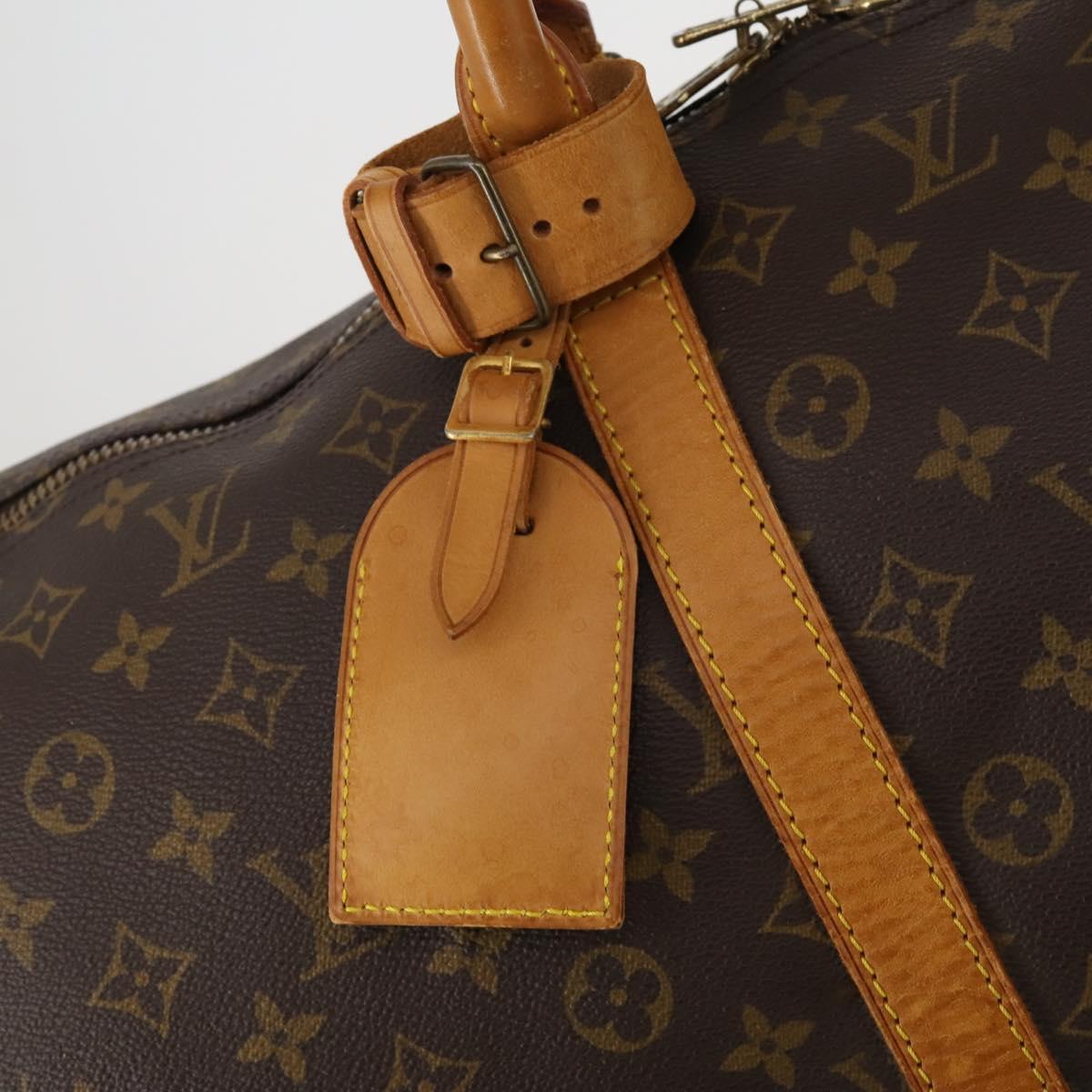 LOUIS VUITTON Monogram Keepall 55 Boston Bag M41424 LV Auth 192119
