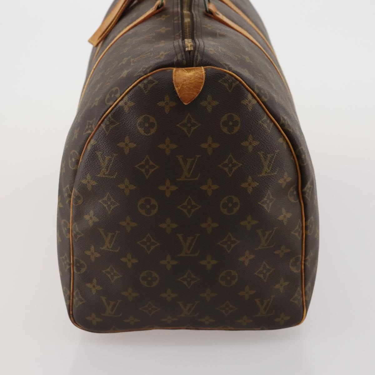 LOUIS VUITTON Monogram Keepall 55 Boston Bag M41424 LV Auth 192119