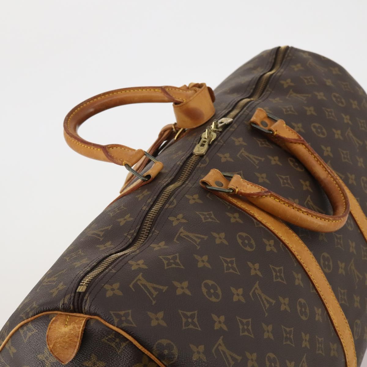 LOUIS VUITTON Monogram Keepall 55 Boston Bag M41424 LV Auth 192119
