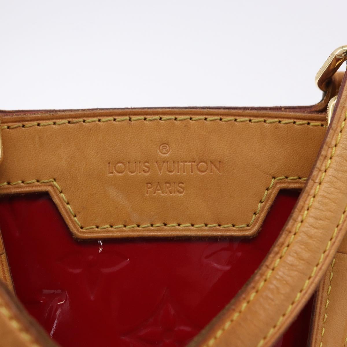 LOUIS VUITTON Vernis Blair MM Hand Bag 2way Rose Andian M91798 LV Auth 192121