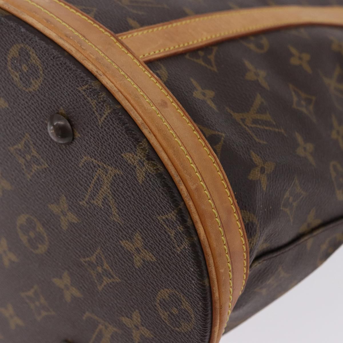 LOUIS VUITTON Monogram Bucket GM Shoulder Bag M42236 LV Auth 192122