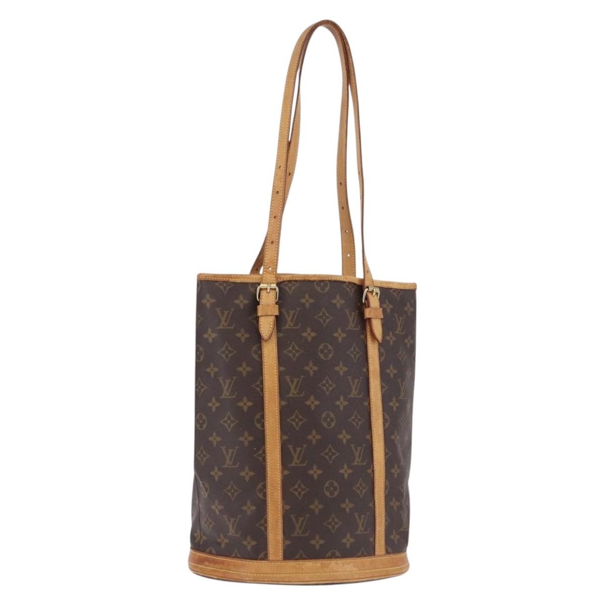 LOUIS VUITTON Monogram Bucket GM Shoulder Bag M42236 LV Auth 192122