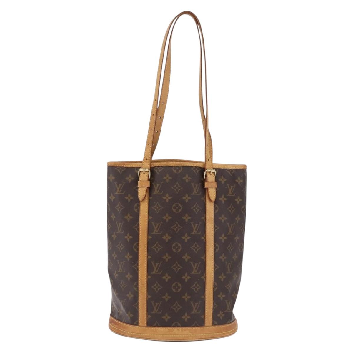 LOUIS VUITTON Monogram Bucket GM Shoulder Bag M42236 LV Auth 192122