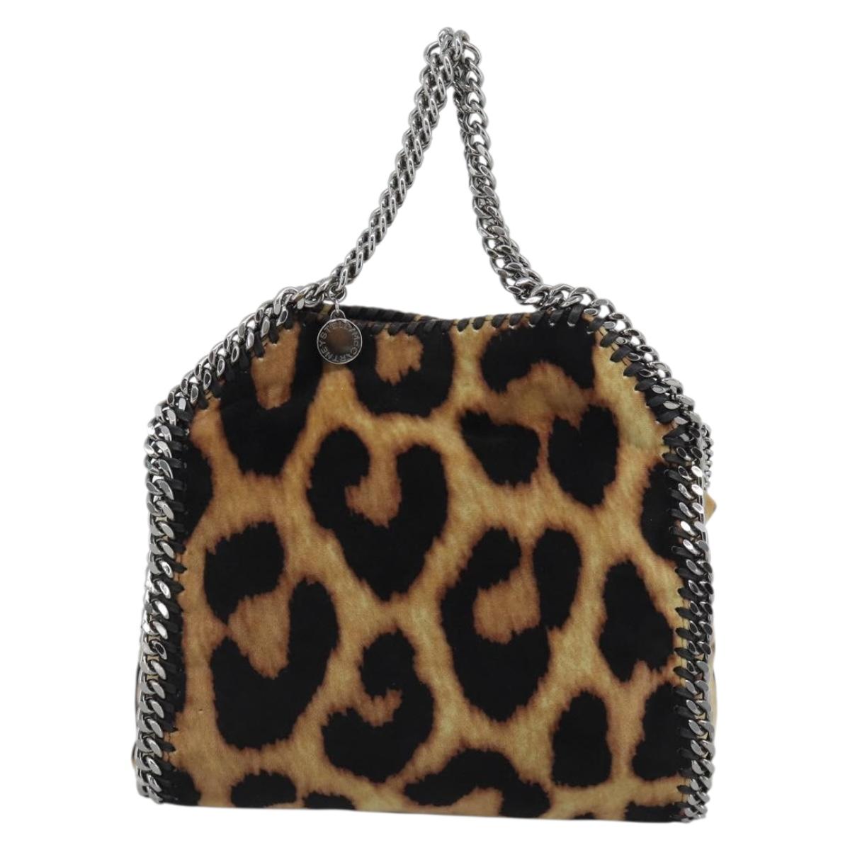 Stella MacCartney Chain Farabella Mini Bag Velor 2way Brown 371223 Auth 192123V