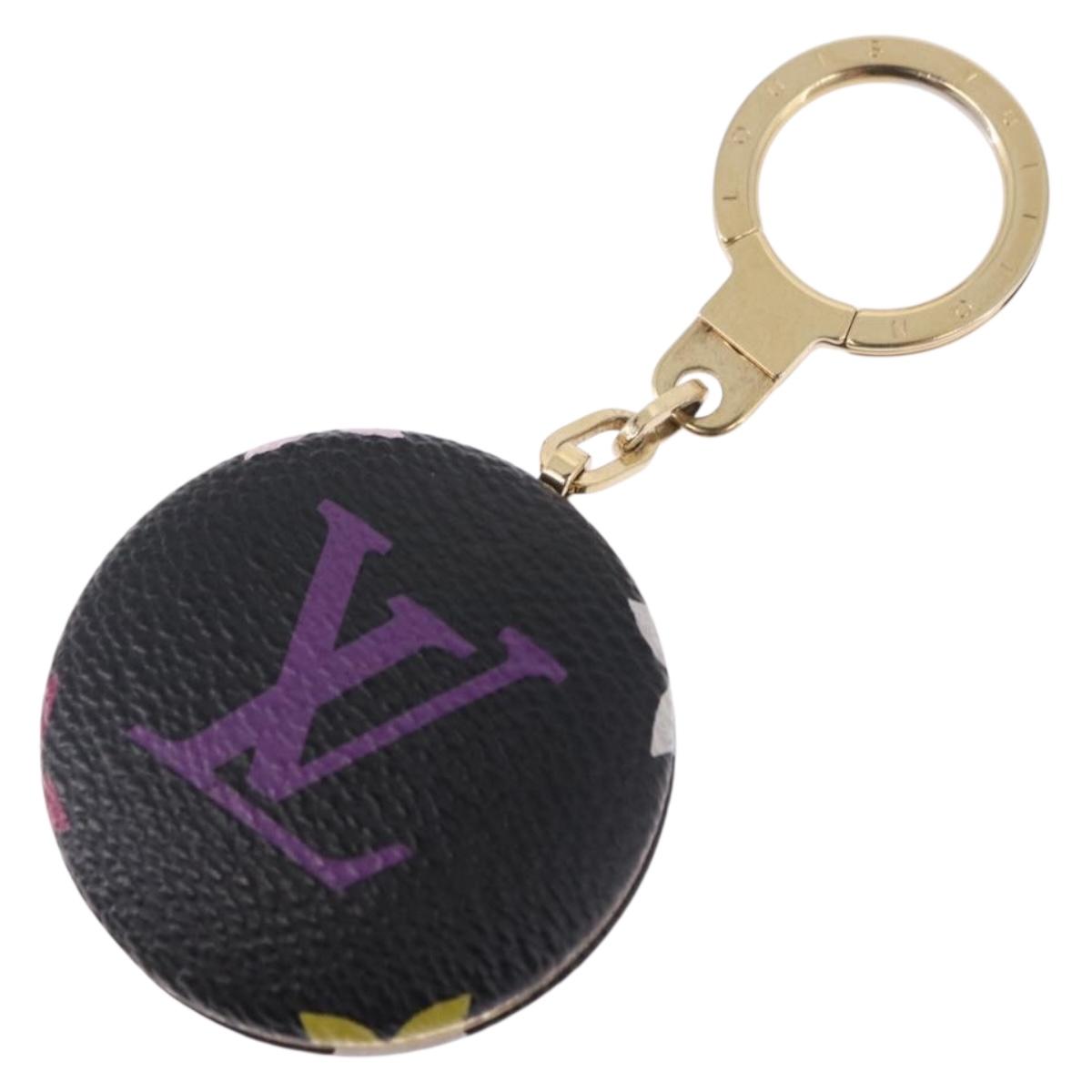 LOUIS VUITTON Multicolor Canvas Astropill Key Holder Black M51912 Auth 192130V