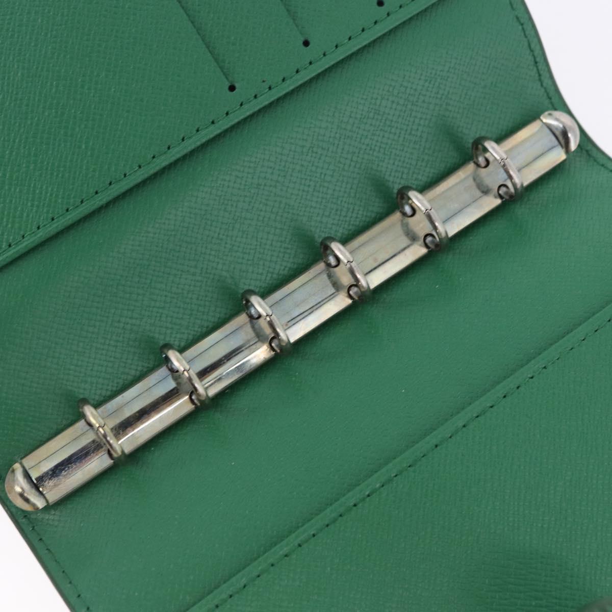 LOUIS VUITTON Epi Agenda PM Day Planner Cover Green R20054 LV Auth 192132