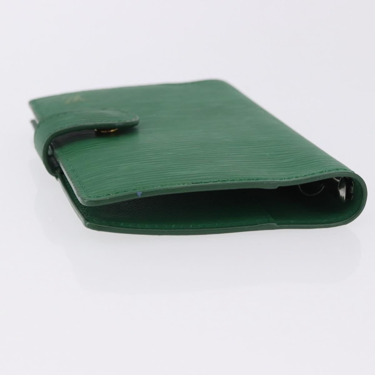 LOUIS VUITTON Epi Agenda PM Day Planner Cover Green R20054 LV Auth 192132