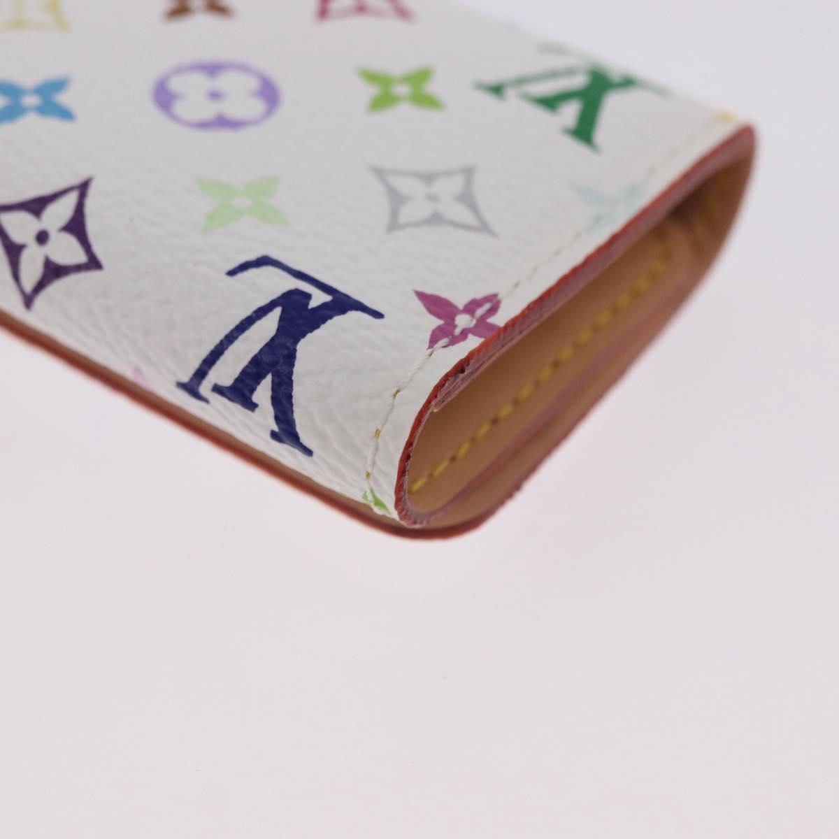 LOUIS VUITTON Monogram Multicolor Multicles 4 Key Case White M93731 Auth 192135M