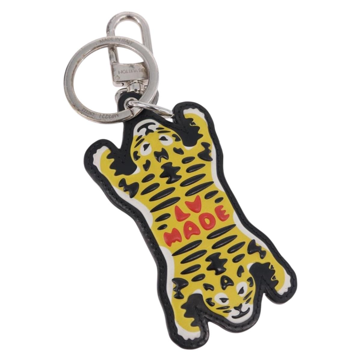 LOUIS VUITTON Porte CLE LV MADE Tiger Bag Charm Yellow MP3221 LV Auth 192136M
