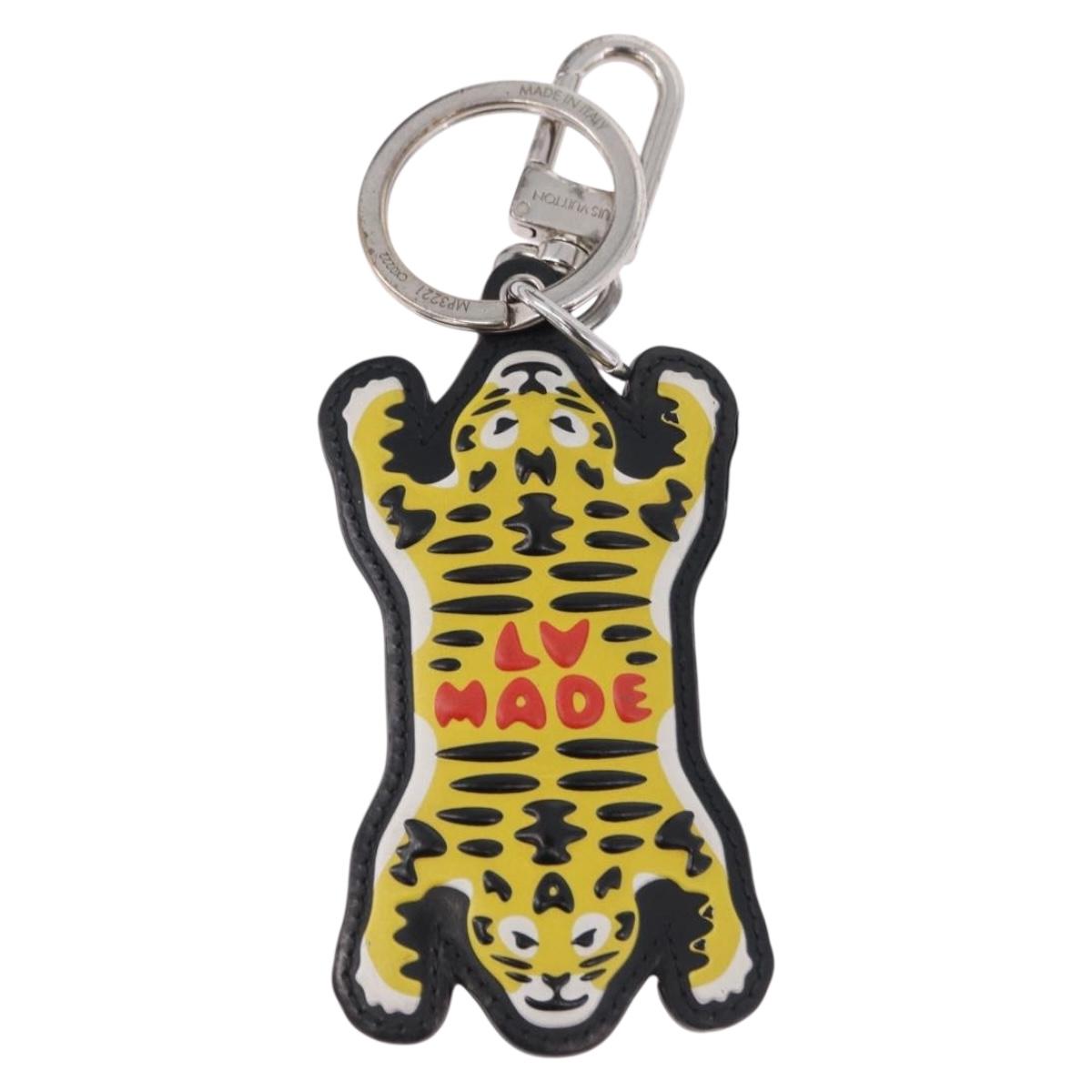 LOUIS VUITTON Porte CLE LV MADE Tiger Bag Charm Yellow MP3221 LV Auth 192136M