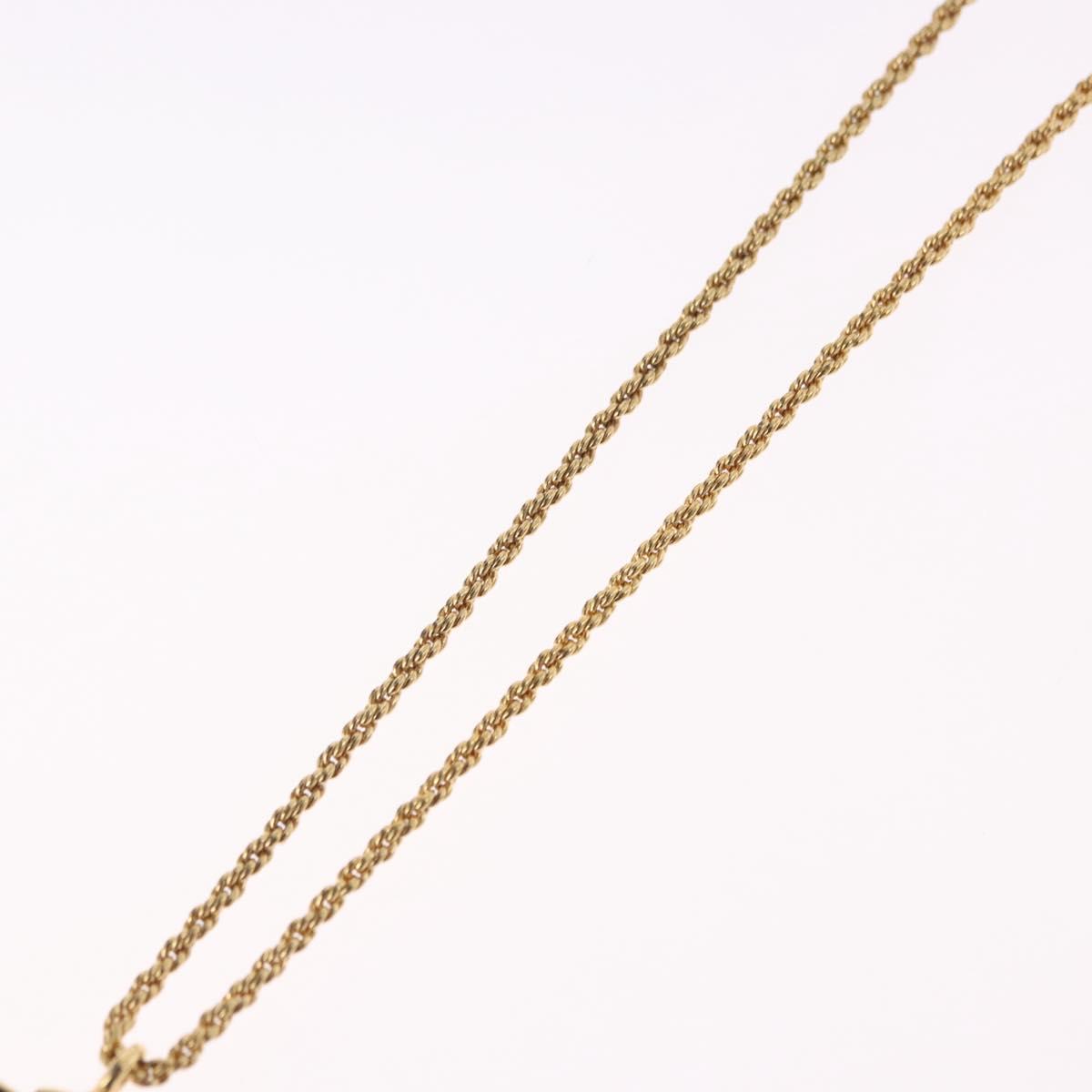 Christian Dior Necklace metal Gold Tone Auth 192156V